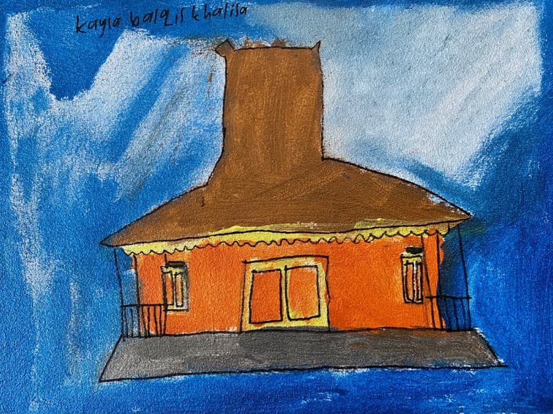 lukisan rumah joglo